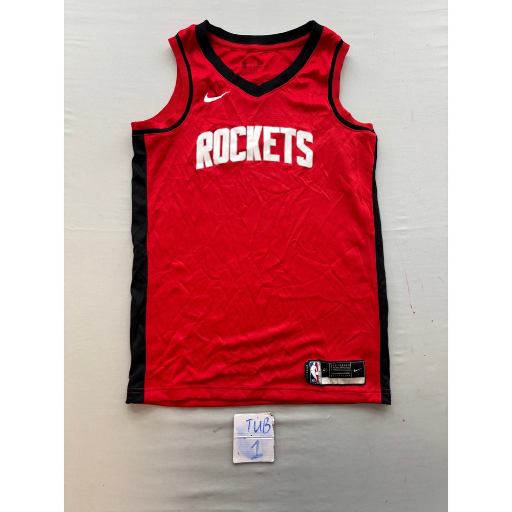 Nike Houston Rockets NBA Swingman Jersey Red Black Mens Small BV7072-73RB